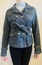 Ladies Cache Cache Denim Coat Size 10