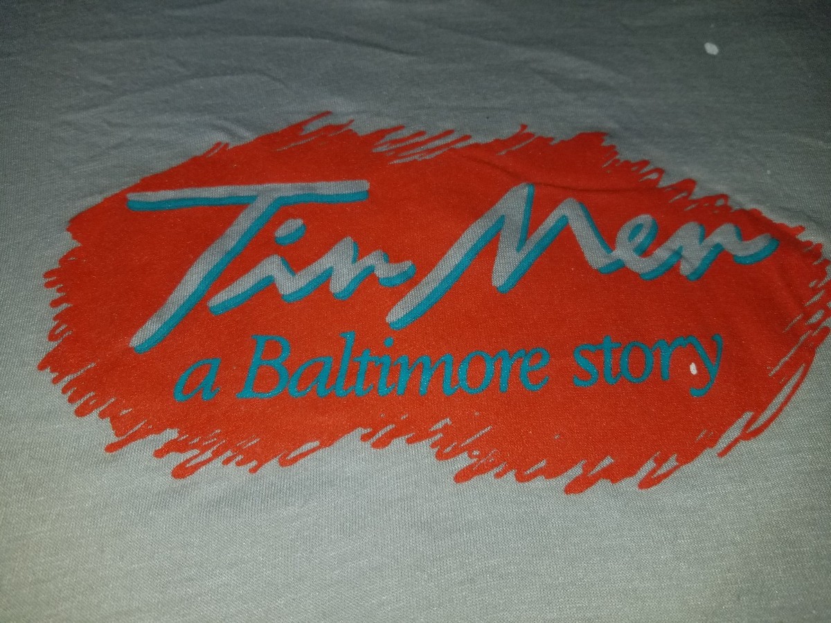T-shirt Vintage Tin Men - Film 80s Baltimore, Taille L, Occasion Rare En Très Bon état