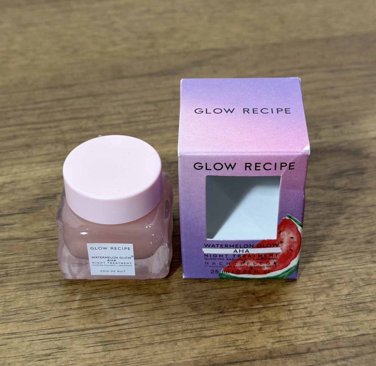 New! Glow Recipe WATERMELON GLOW AHA Night Treatment 25ml / 0.84