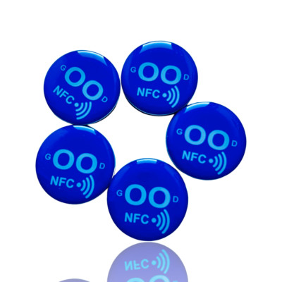 1Set mit 5 Stk. Magnet NXP-NTag213 on metal Sticker zum Anbringen auf Metall