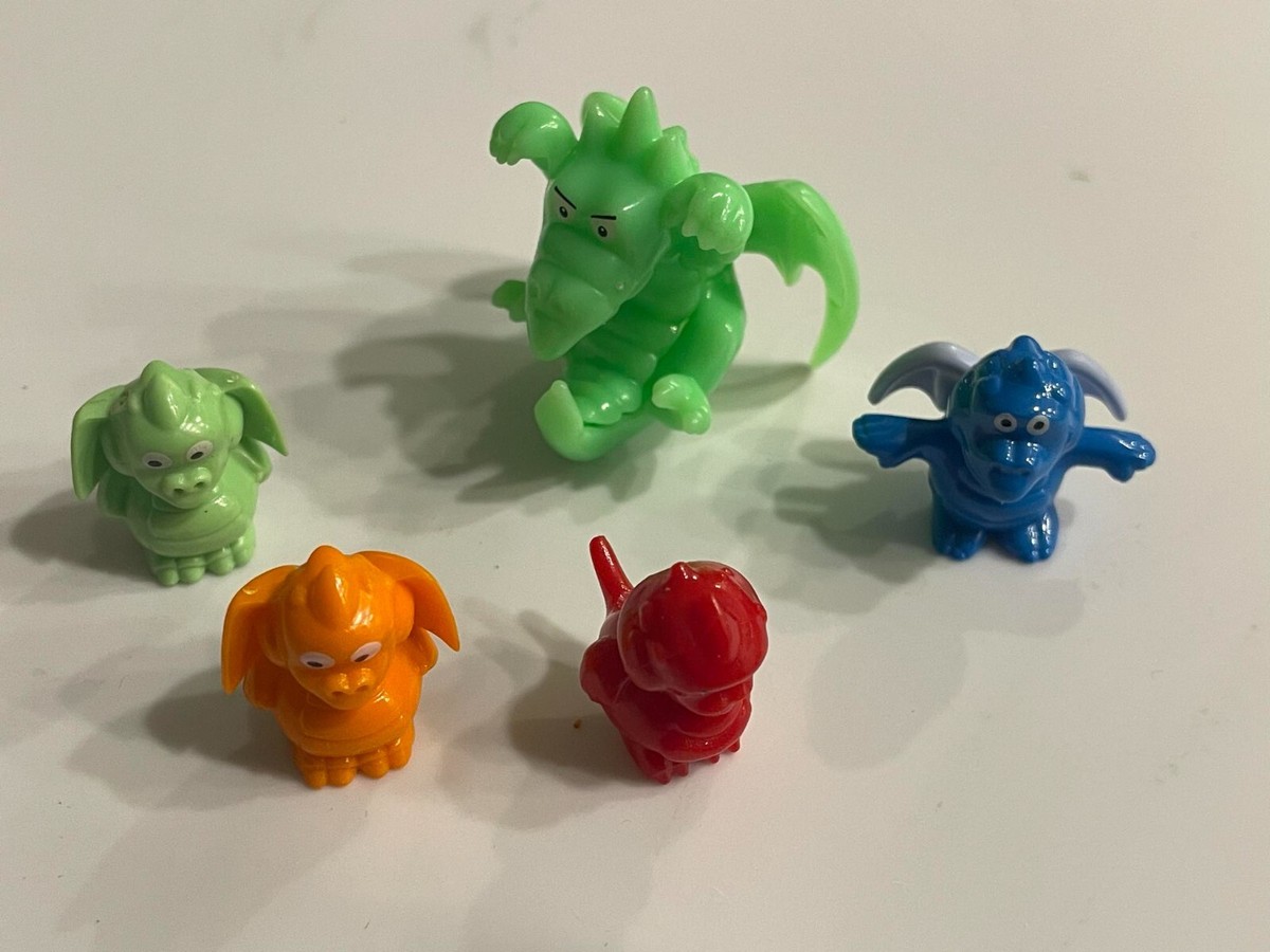 Vintage Lot kinder surprise toys Eggs figures collectibles mini dragons