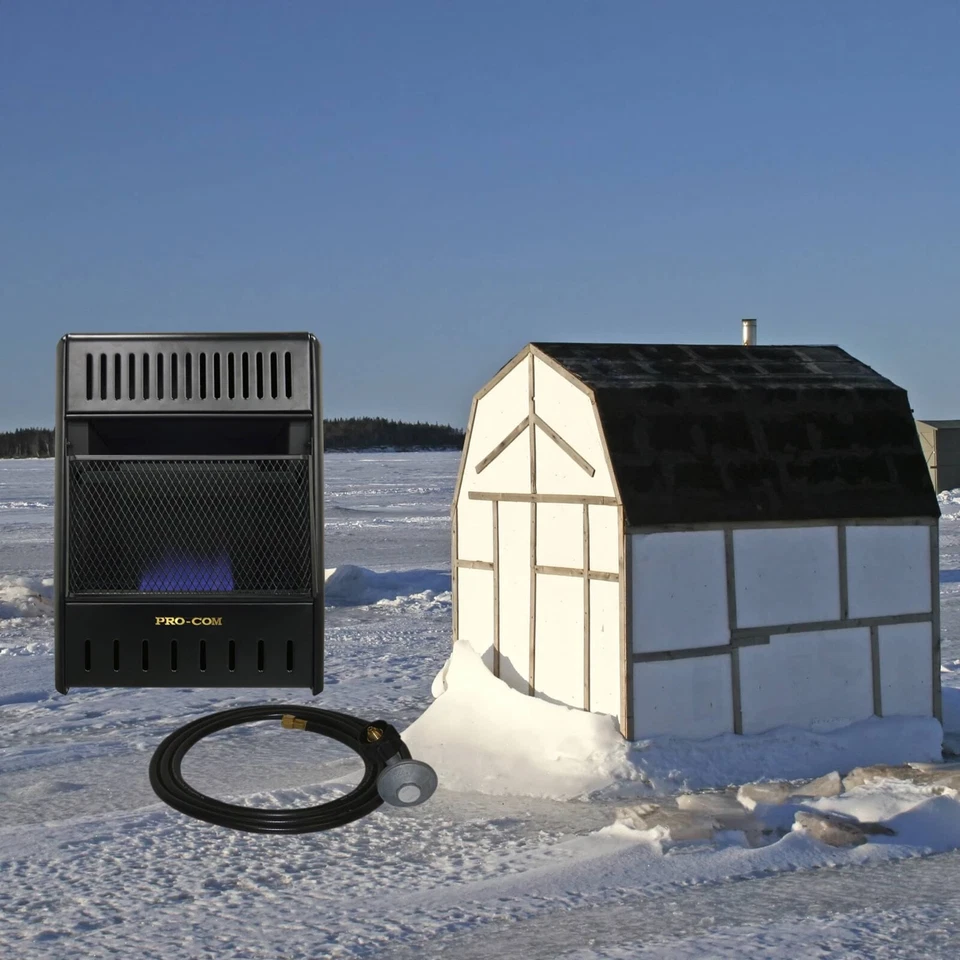 ProCom Propane Ventless Ice House Heater, 10K BTU, T-Stat, Model# ML100TBAHR - Image 2 of 2