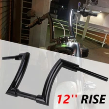 12" Rise 2" Ape Hanger Handlebar For Harley Softail Slim Sportster Dyna FL NEW