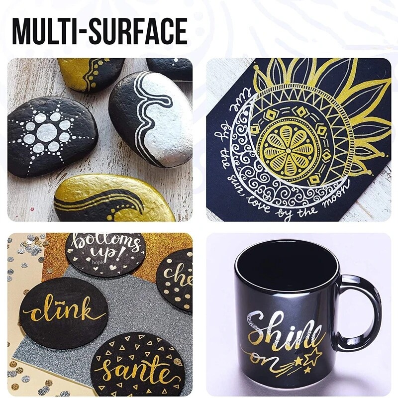 1Pc Acrylic Paint Markers Pen For Rock Painting Stone Ceramic Metal