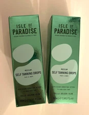 Isle of Paradise Face Self Tanning Drops Medium Size 1.01 oz/ Lot of 2 NEW