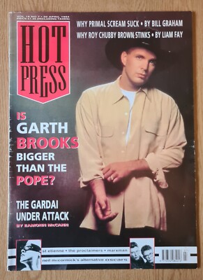 Hot Press Music Magazine GARTH BROOKS Vol 18 No 7 April 1994