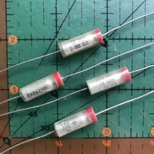 2uF 100v Sprague Axial Electrolytic Capacitor TE1401 105'c Audio 30D Epoxy 4pcs