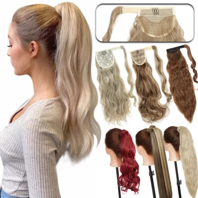 ELAILITE Pferdeschwanz Zopf Haarverlängerung Haarteil Clip in Extensions wie Echthaare DE