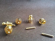 6x Alta Fidelidad Oro RCA Tapa Cortocircuito Enchufe Fono Hembra Tapas KILL RF EMI