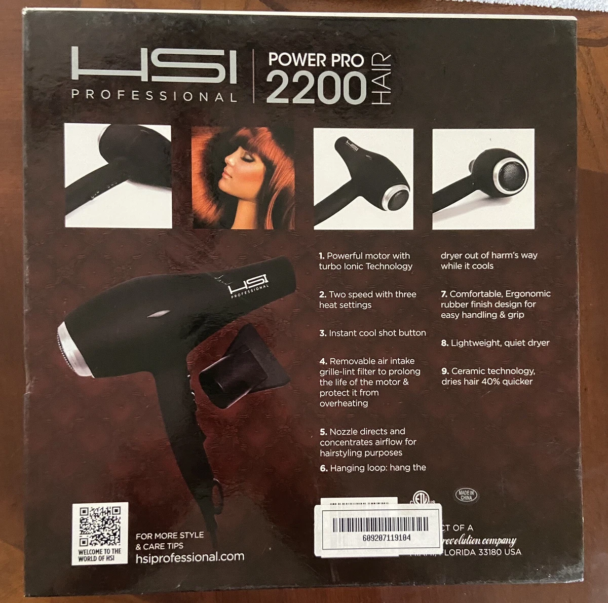 Hsi hair dryer top