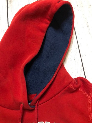 Abercrombie Hoodie Sweatshirt Medium Youth Red Ski Wear - Picture 6 of 7
