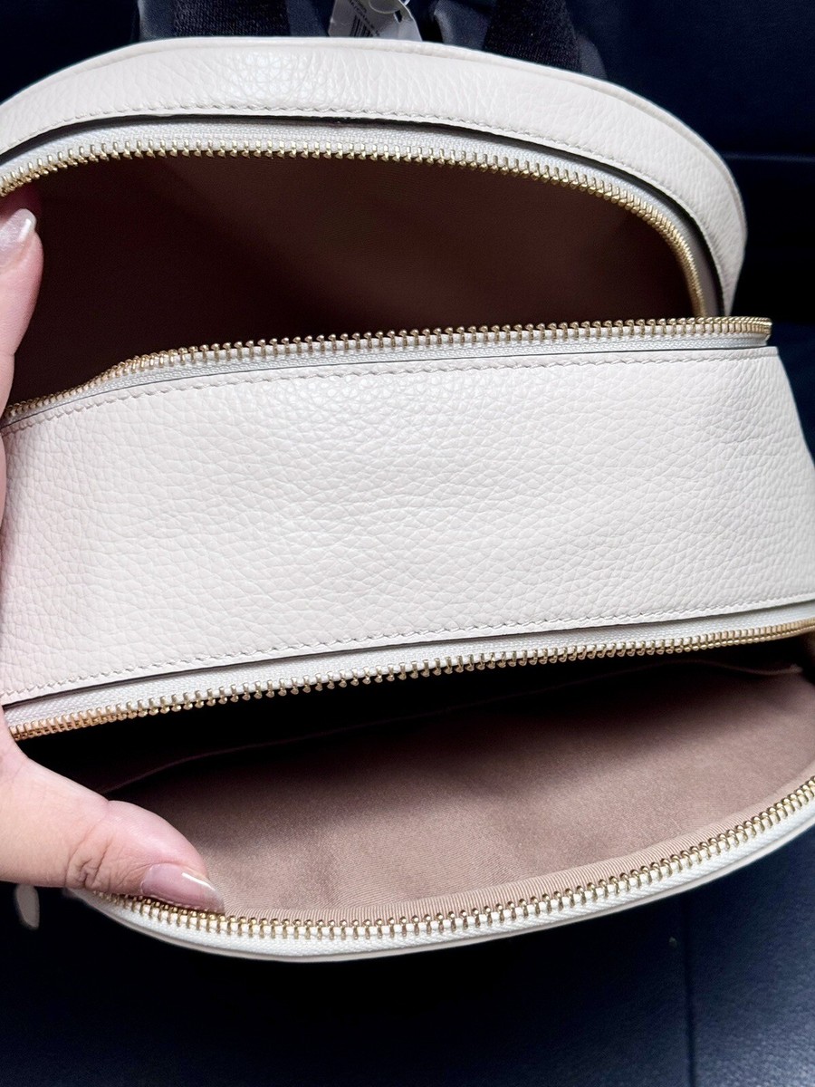 NWT Coach X Observed By Us Court Backpack In Leather- Chalk  display picture 1