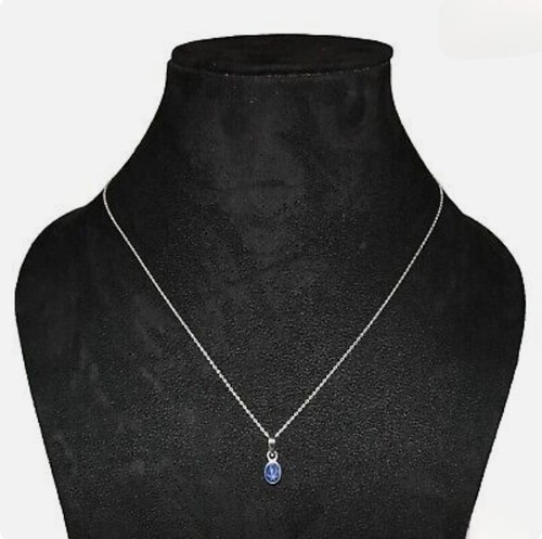 Women's Blue Star Sapphire Pendant, 925 Sterling Silver Pendant, Lindy Star - Picture 5 of 6