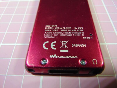 SONY WALKMAN NWZ-E474 Digital Media Player 8GB Red.(Bin 17). | eBay