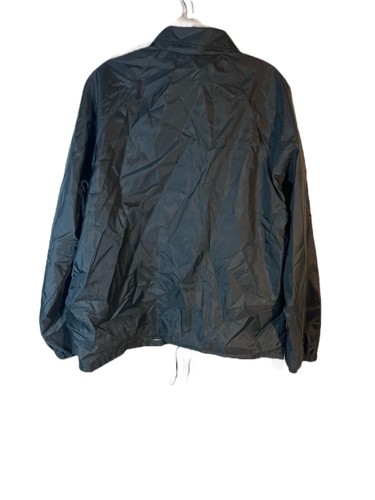 Vintage Black Cardinal Satin Jacket Windbreaker Made in USA 90s Whitman VFW - Picture 2 of 11