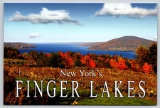 Postcard New York's Finger Lakes in Autumn, Fall Colors