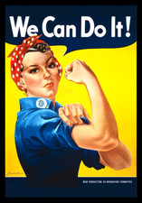 We Can Do It! Women Strong Motivate Encourage Refrigerator Fridge MAGNET