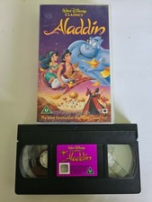 WALT DISNEY ALADDIN U - VHS VIDEO CASSETTE FILM TAPE