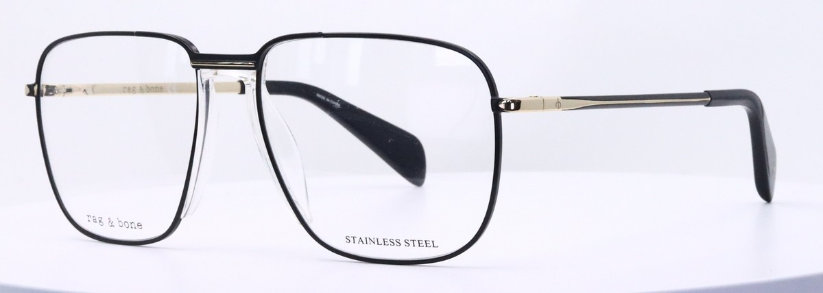 Rag & Bone Black Aviator Sunglasses and Case Amazon.com: rag & bone Round Sunglasses RNB1011S RHL9O Black  main image 2