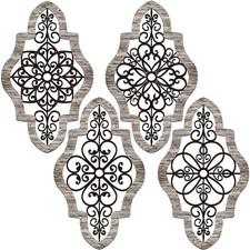 4 Pieces Thicken Rustic Wood Wall Decor Modern Farmhouse Wall Art Decor Wooden H