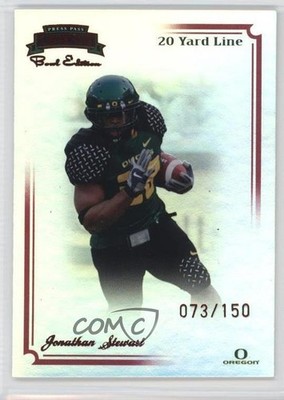 2008 Legends Bowl Edition 20 Yard Line /150 Jonathan Stewart #100 Rookie RC 0c2
