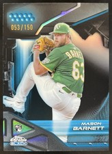 2026 Topps Chrome Black Mason Barnett RC Blue Refractor /150 Athletics #169