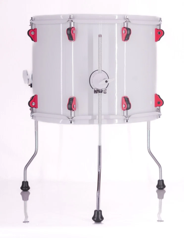 DDrum Hybrid 6 16x12′′ Floor Tom – NUEVO Blanco/Rojo – Listo para gatillo – Envío gratuito Foto 4 de 4