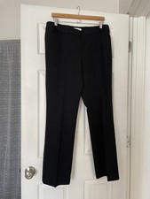 Liz Claiborne Size 12 Audra Pants Womens Black Career Office Work Trousers