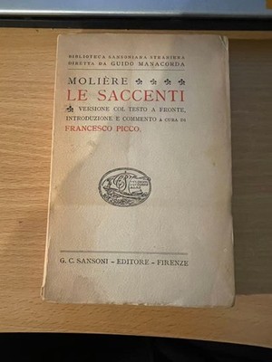 Le Saccenti - Molière - Ed. Samsoni - Italienisch/Francais