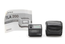 Tested  NEAR MINT w/ Case  Contax TLA200 BLACK Shoe Mount Flash For G1 G2 JAPAN