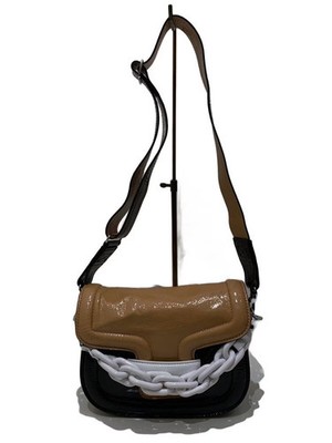 PIERRE HARDY Shoulder Bag, Enamel, Black, Plain, NV01Z