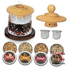 Whiskey Smoker Kit, Cocktails Smoker Infuser Kit with 2pcs Stainless Steel