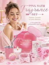Birthday Gift For Women Gift Set Unique Pink Selfcare Spa Relaxation Box Present