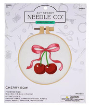 44th Street Needle Co Cherries  Bow Embroidery Kit New