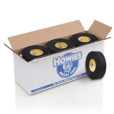 Black Hockey Tape 12-Pack Bulk Cloth Stick Durable