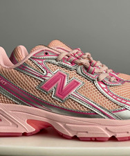 New Balance 740 Men  s Running Sneaker US 8 Pink/Silver Mesh Low Top Lace