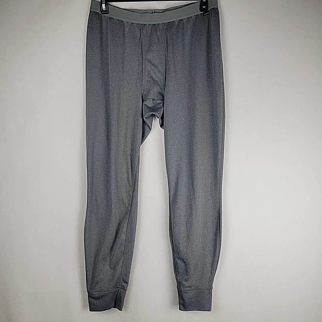 Patagonia Capilene 3 Midweight Base Layer Pants Mens XL Gray Thermal Bottoms