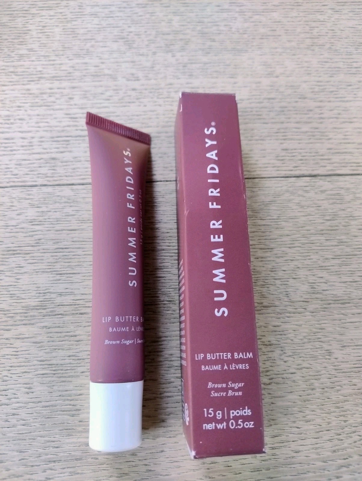 SUMMER FRIDAYS Lip Butter Balm In Brown Sugar 15g.
