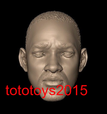 1/12 1/18 1/24 Will Smith Men Head Sculpt Model For 6