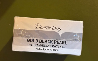DOCTOR TONY~Gold Black Pearl Hydra-Gel Eye Patches 60pcs (30 Pairs) Exp 8/26 NEW