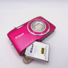 Nikon COOLPIX S3500 Pink 20MP 7x Optical Zoom Compact Camera Japan