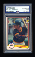 TIM FLANNERY SIGNED 1982 DONRUSS CARD PSA/DNA AUTOGRAPHED SAN DIEGO PADRES