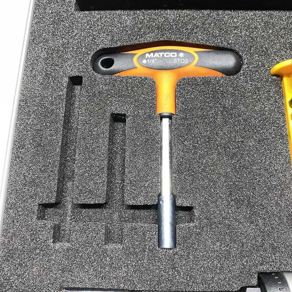 Rare Matco RSBD6A Ratcheting Witty Grip Handle Screw Driver Kit Incomplete Read - Imagem 4 de 4