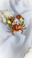 Brosche.Schmuck. Krabbe. Geschenkidee. Handar...
