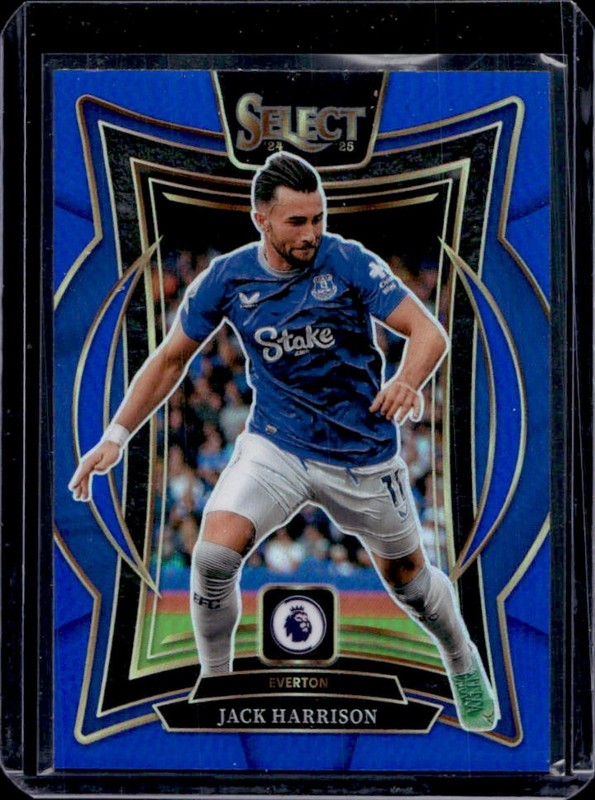 2024-25 Panini Select Premier League Jack Harrison Terrace Blue #56 Everton