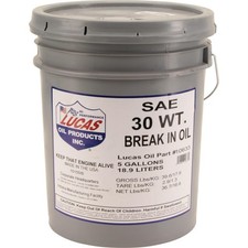 Lucas Oil 10630 Sae 30 Engine Break-in Oil 5 Gal