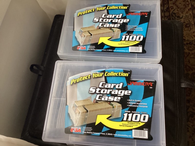 three Jammers Plano Plastic Storage Case Made In USA Holds 1100 Trading Cards
