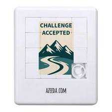 'Skiing Challenge Accepted' Sliding Puzzle (PZ00037935)