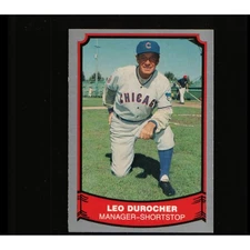 1988 Pacific Trading Cards Leo Durocher Manager Shortstop Baseball Card #27