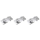 3pcs 2.5 Inch Free Opening Button Lock Drawer Cabinet Lock Silver